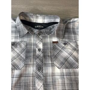 ORVIS Men's Plaid Short Sleeve Button Up Shirt Classic Collection Size XL